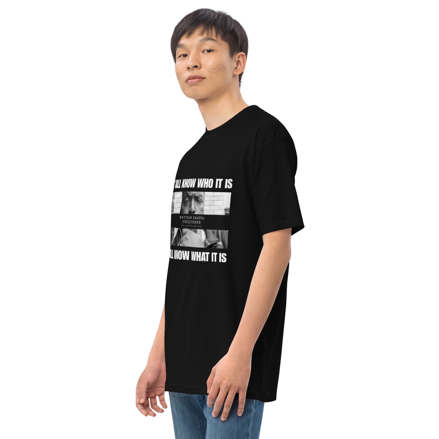 Men’s premium heavyweight tee - Y'all Know Who It Is